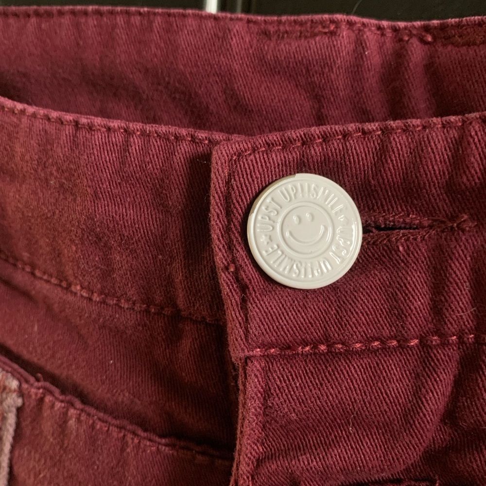 RHP POP ART! UP!SMILE Double Waist Unique Smiley Pants Jeans | Medium - Picture 7 of 12